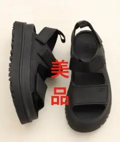 UGG ゴールデングロウ ブラック　厚底サンダル　24cm　US7 楽天市場】アグ サンダル レディース ゴールデングロウ UGG