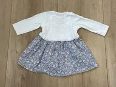 早い者勝ち！西松屋レイヤード風花柄ワンピース80cm