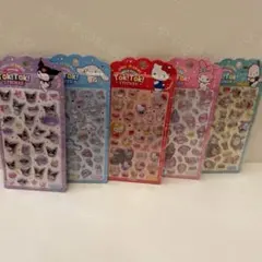 韓国限定 公式正規品 サンリオ ぷっくりシール 3D 5枚 ボンドロ