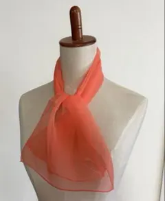 特別大特価！新品　日本製シフォンスカーフ　桜色