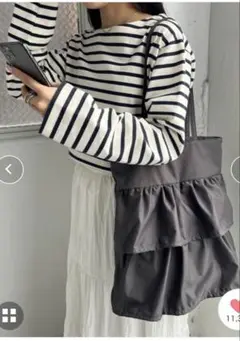 Discoat ディスコート ティアードフリルトートバッグ