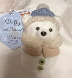 ダッフィー　ぬいぐるみチャーム シークレット　雪だるま