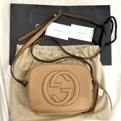 美品】GUCCI SOHO ソーホー レザーショルダーバッグ 保存袋付き - メルカリ