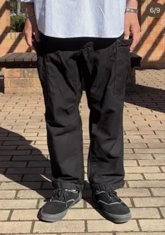 ササフラス　overgrown pants 4/5 M ブラックのサムネイル