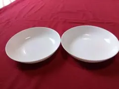 値下げ【ヤマザキ】ホワイトラウンド皿2枚セット