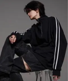 【完売品・美品】⭐︎ADRER⭐︎リングジップロンT⭐︎Mサイズ⭐︎ブラック系その他