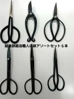値下げ越後鋏鍛冶職人が作ったミニ池坊鋏 6本組 - メルカリ
