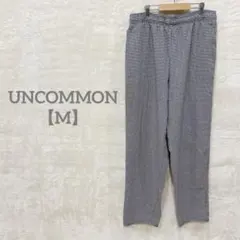 匿名配送✨UNCOMMON 【M】汚れあり★ワイドパンツ ハウンドトゥース柄