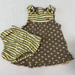 eab 花柄ワンピースとショートパンツセット