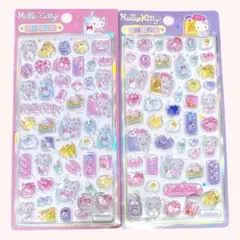 【公式】　Sanrio ハローキティ　うるちゅる　ドロップシール　２枚セット