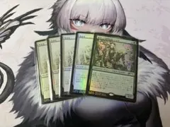MTG 復活した精霊信者、ニッサ/失せろ 日本限定プロモ 日本語版FOIL各1