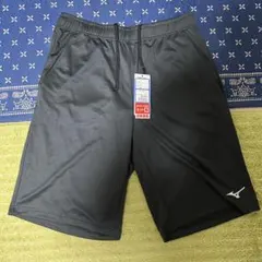 ミズノ　ハーフパンツ ナビドライニットハーフパンツ チャコールグレー×シルバーのサムネイル