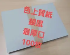 色上質紙　銀鼠　最厚口　B5　100枚