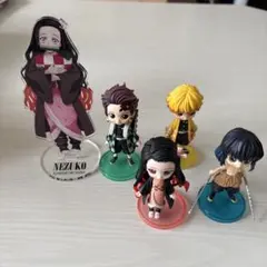 鬼滅の刃 ミニフィギュア 4体とねずこアクリルスタンドセット