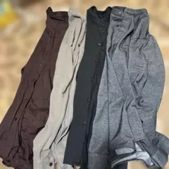 ノーカラーシャツ4枚まとめ売り