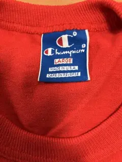 Champion レッド Tシャツ LARGE