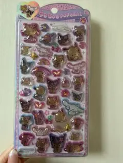 【正規品】 日焼けサンリオ うるちゅるポップシール ボンボンドロップシール