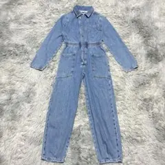 【美品】ZARA 152㎝ デニム オールインワン ジャンプスーツ