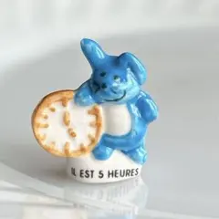 新品　フランス　フェーブ　5時担当　うさぎさん　時計　動物