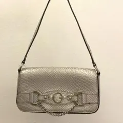 00s guess pink silver snake handbag y2kのサムネイル