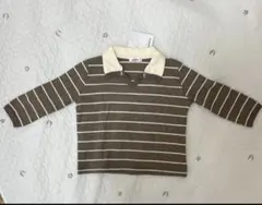 新品　ペアマノン　ボーダー　トップス　長袖