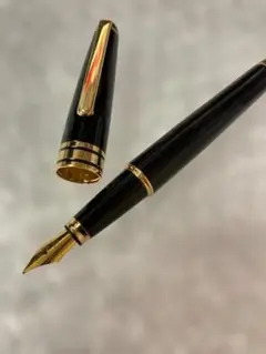 レトロ・廃盤】PILOT パイロット 万年筆 ブラック×ゴールド ペン先F