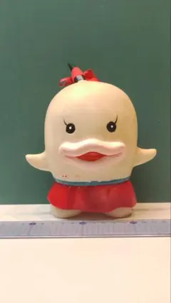 昭和レトロ　ソフビ　パチ　オバケのQ太郎 P子　1960〜70年代 16センチ位 昭和レトロ ソフビ パチ オバケのQ太郎 P子 1960〜70年代 16センチ位