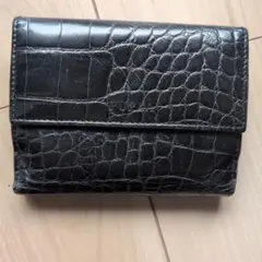 FURLA 二つ折り財布 クロコダイル型押し ブラックのサムネイル