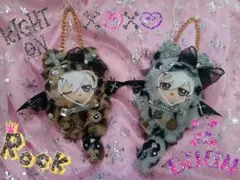 ぬい服 ふわふわ着ぐるみちびぐるみ推しぬいロックパンク猫耳グレーアニマルのサムネイル