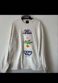 HUF ホワイト 長袖Tシャツ L