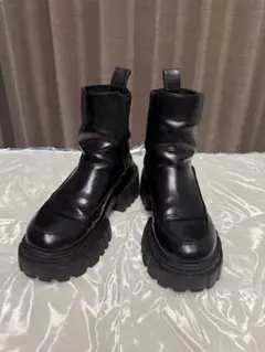 moussy サイドゴアブーツ ブラック S 5450