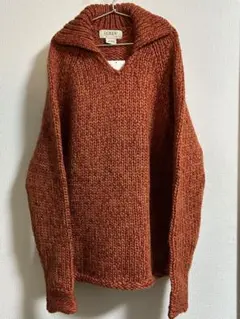 未使用J.CREW オレンジ系ニットセーター XS