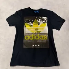 adidas Originals Tシャツ M 黒 トレフォイル ビッグロゴのサムネイル