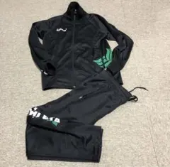 ATHLETA アスレタ ジャージ 上下セットアップ ブラック グリーン