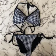 新品未使用　千鳥格子柄　ビキニM
