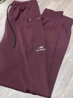 New Heights ジャージパンツ M バーガンディ