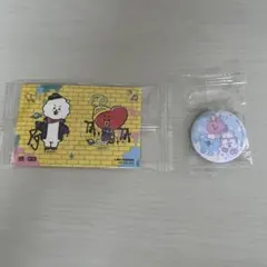 くら寿司×BT21 コラボ ステッカー 缶バッジ 2点セット