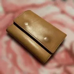 Vegetable-tanned leather wallet