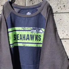 Majestic × NFL SEAHAWKS ビッグシルエット 古着スウェット