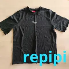 repipi armario レピピ アルマリオ 黒 Tシャツ M カットソー