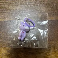 いたずらぐまグルーミー マスコットチャーム　めじるし　立ちパープル