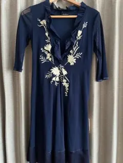 ヴィヴィアンタム VIVIENNE TAM ワンピース ネイビー 上品 極美品