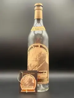 バーボンウイスキー パピーヴァンウィンクル20年 赤ベルベット袋・冊子