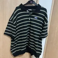 Cooper 黒/黄ストライプ ポロシャツ