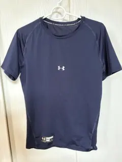 UNDER ARMOUR ネイビー 半袖アンダーシャツ LG