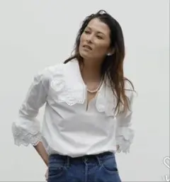 新品タグ付き】aLORS アロー Chemise Racine刺繍 ブラウス - メルカリ