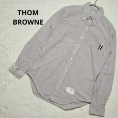 良品✨トムブラウン 長袖シャツ ピンクブルーストライプ柄 サイズ1