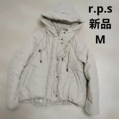 新品未使用品　r.p.s アールピーエス　中綿ジャケット　フード　アイボリー　Mのサムネイル