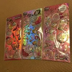 【新品】シェイクシール フレークシール　3枚　3D オーロラシール　シャカシャカ