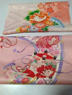着物　着物はぎれ　着物ハギレ　子供着物 ２枚
